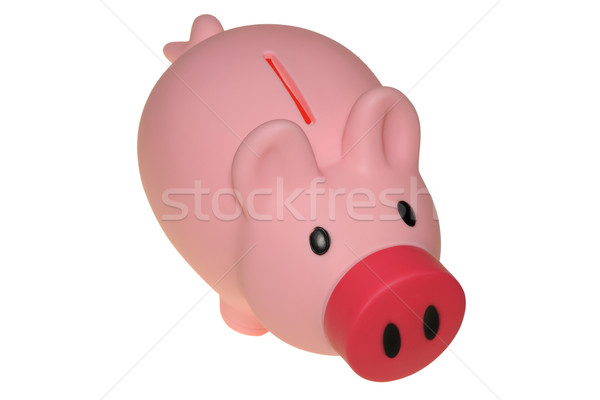 Sparschwein Foto isoliert weiß Finanzierung Spielzeug Stock foto © raywoo