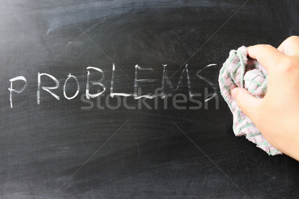 Wiping off problems Stock photo © raywoo