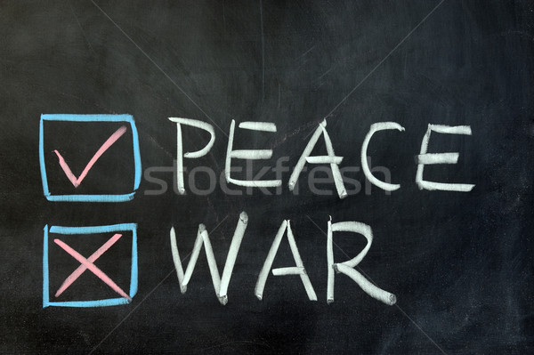 Peace or war Stock photo © raywoo