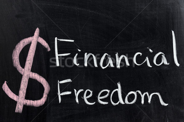 Financial freedom Stock photo © raywoo