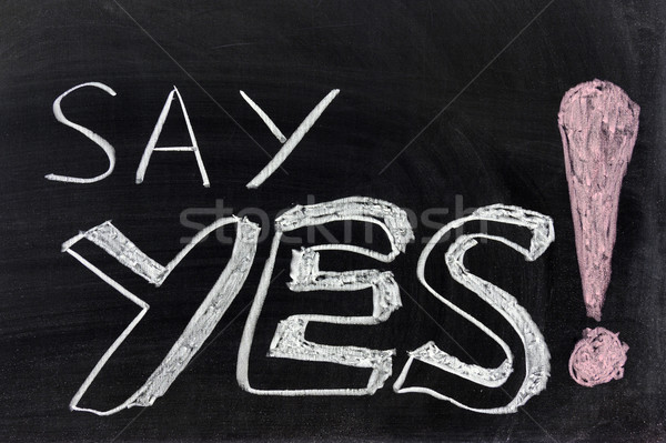 Say yes! Stock photo © raywoo