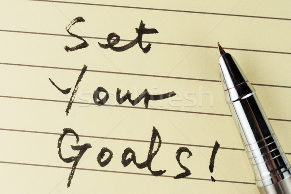 Set your goals Stock photo © raywoo