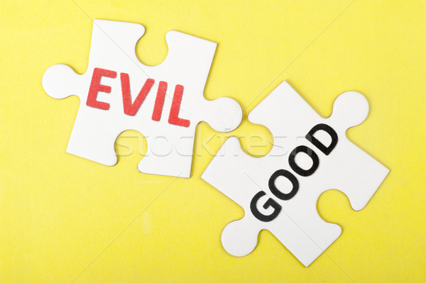 Stock photo: Evil vs good