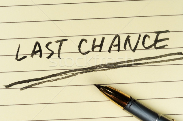 Last chance words Stock photo © raywoo