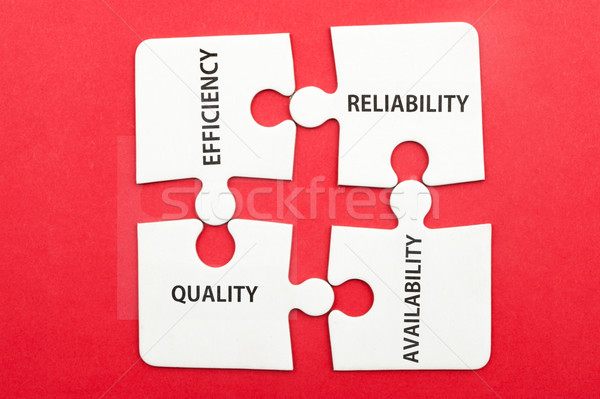 Service Effizienz Zuverlässigkeit Qualität Verfügbarkeit helfen Stock foto © raywoo