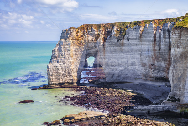 The Manneporte Natural Stone Arch in Normandy Stock photo © RazvanPhotography