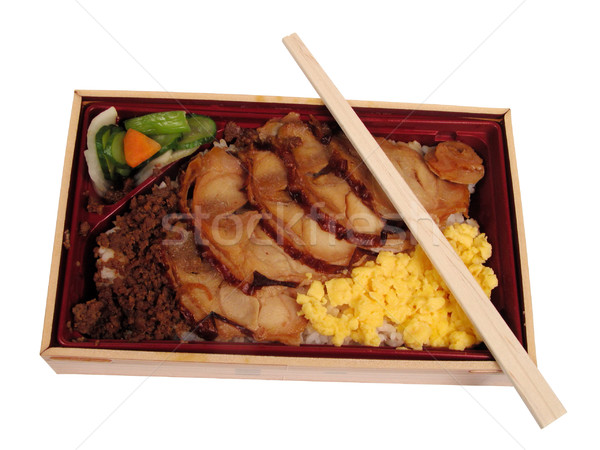 Lunch box with chopsticks-clipping path Stock photo © RazvanPhotography