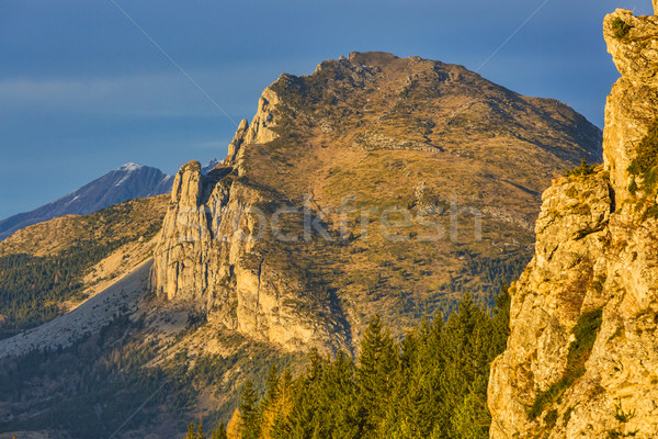 Górskich zmierzch obraz Francja shot grudzień Zdjęcia stock © RazvanPhotography