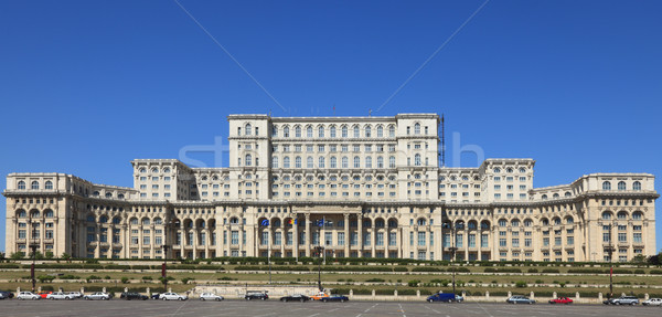 Palota parlament éjszaka kép emberek ház Stock fotó © RazvanPhotography