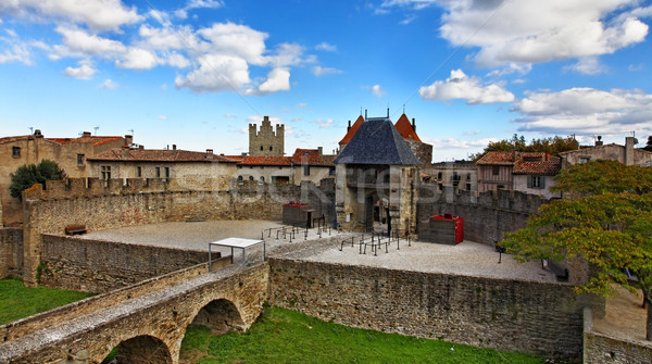 Entrance in Carcassone fortified town Stock photo © RazvanPhotography