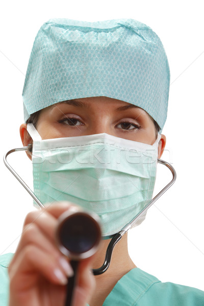 Female doctor with stethoscope Stock photo © RazvanPhotography