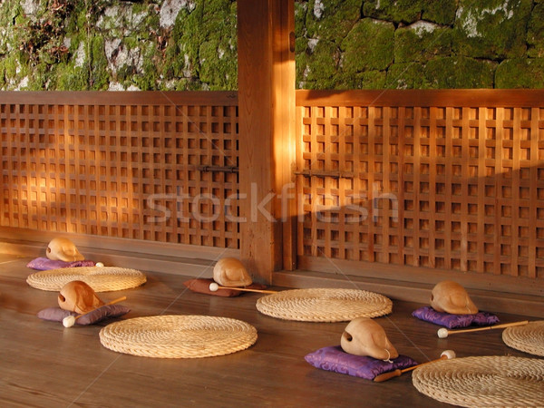 Meditación lugar mediación edificio madera Foto stock © RazvanPhotography