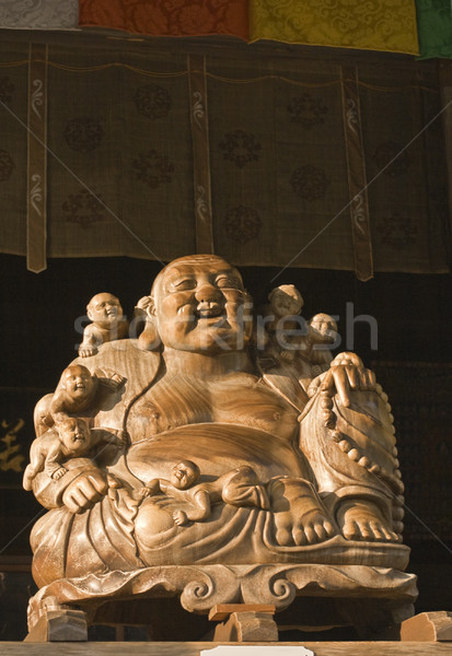 Buddha and children statue (Yamadera) Stock photo © RazvanPhotography