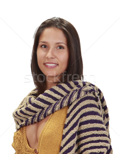 Portrait of a woman with a scarf Stock photo © RazvanPhotography