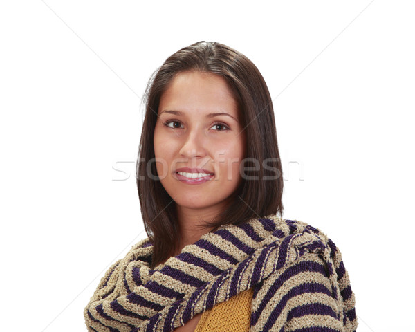 Portrait of a woman with a scarf Stock photo © RazvanPhotography