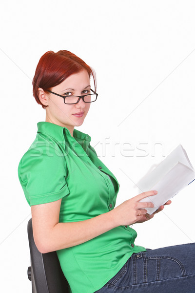 Woman with a book Stock photo © RazvanPhotography