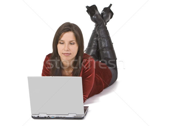 Woman working on a laptop Stock photo © RazvanPhotography