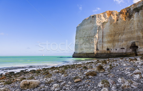 Strand Normandie Bild nördlich Frankreich Himmel Stock foto © RazvanPhotography