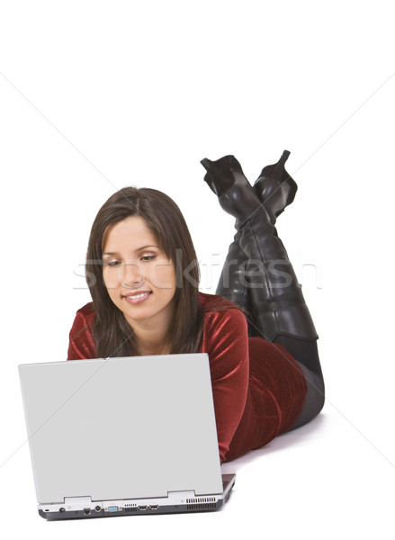 Woman working on a laptop Stock photo © RazvanPhotography