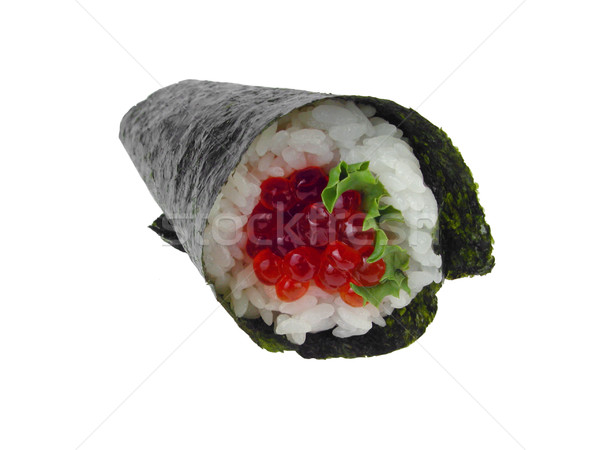 Salmon roe hand roll sushi Stock photo © RazvanPhotography