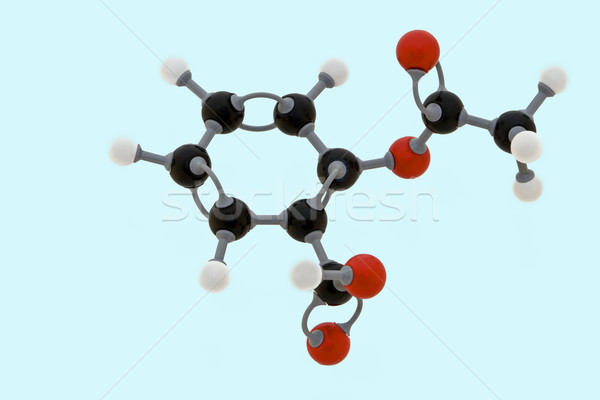 Aspirine moleculair structuur medische model wetenschap Stockfoto © RazvanPhotography