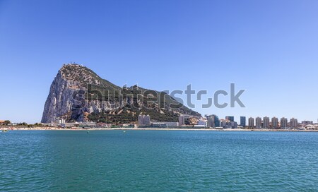 Rock gibraltar ouest visage belle été [[stock_photo]] © RazvanPhotography