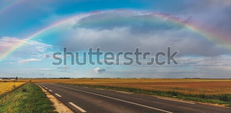 Rainbow Over the Road Stock photo © RazvanPhotography