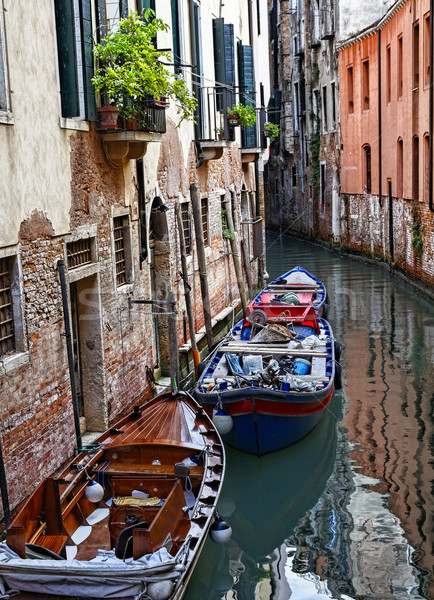 Küçük venedik kanal duvarlar evler Venedik Stok fotoğraf © RazvanPhotography