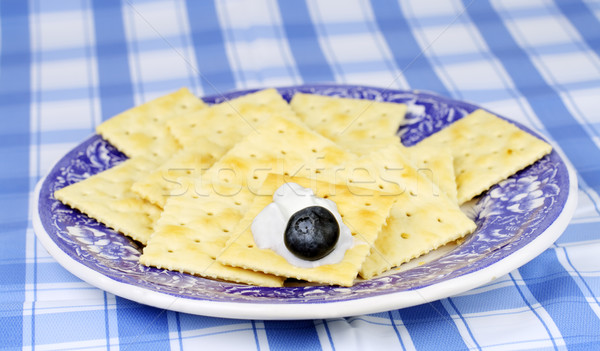 Plate with crackers Stock photo © RazvanPhotography