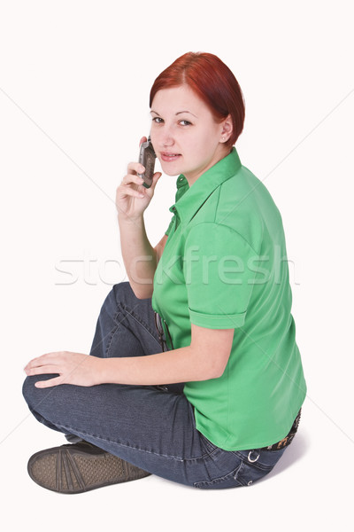 Teenager on the phone Stock photo © RazvanPhotography