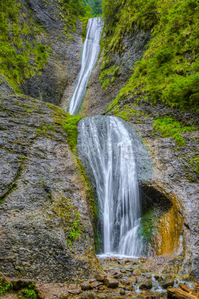 Wasserfall schönen Herz Wasser Hintergrund Sommer Stock foto © RazvanPhotography