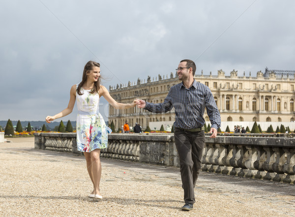 Heureux courir mains tenant courir [[stock_photo]] © RazvanPhotography