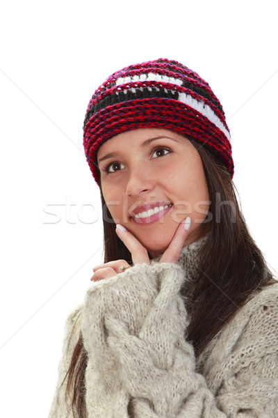 Stock photo: Winter portrait of a woman