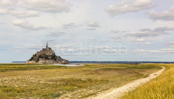 The Path to Mont Saint Michel Abbey Stock photo © RazvanPhotography