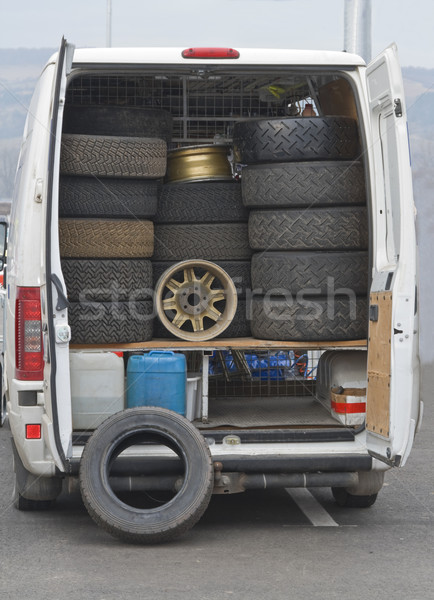 Foto stock: Ruedas · camión · imagen · servicio · rally