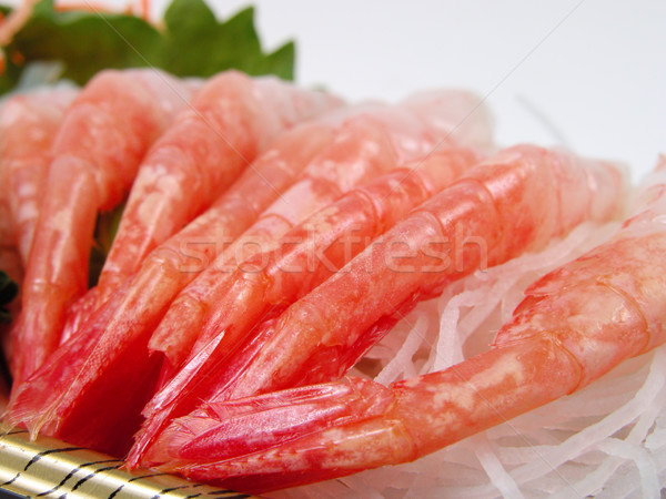 Krewetki sashimi żywności ryb pomarańczowy Zdjęcia stock © RazvanPhotography