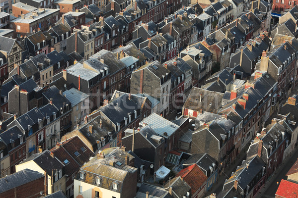 Zatłoczony budynków widok z lotu ptaka na północ Francja Zdjęcia stock © RazvanPhotography
