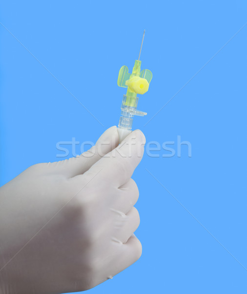 静脈 針 手 外科的な 手袋 ストックフォト © RazvanPhotography