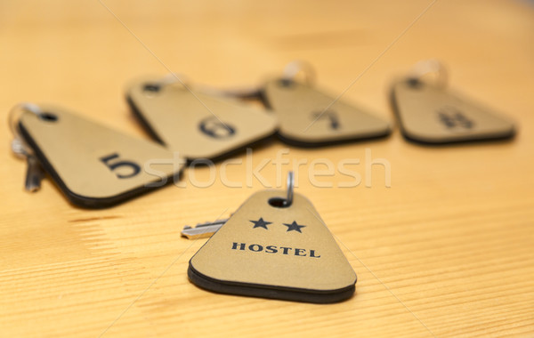 Kettő csillagok diákszálló kulcsok néhány szobák Stock fotó © RazvanPhotography