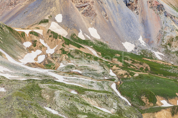 Groß Höhe Berge Oberfläche Luftbild Erleichterung Stock foto © RazvanPhotography