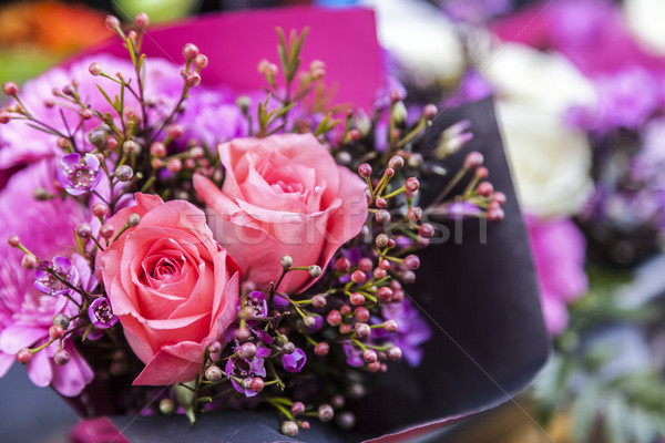 Elegante bouquet primo piano immagine bella fiori Foto d'archivio © RazvanPhotography