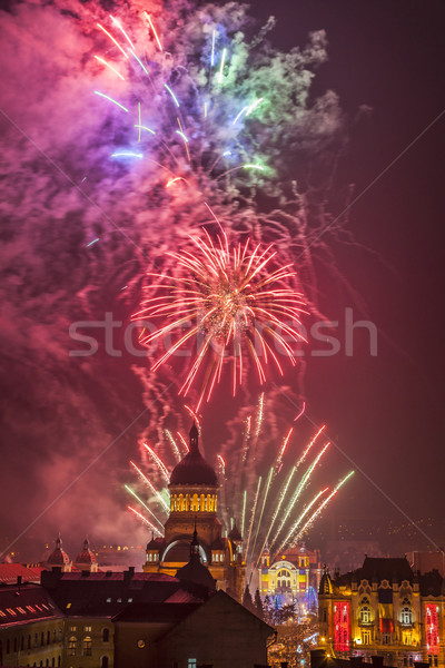 Fireworks in Cluj Napoca Stock photo © RazvanPhotography