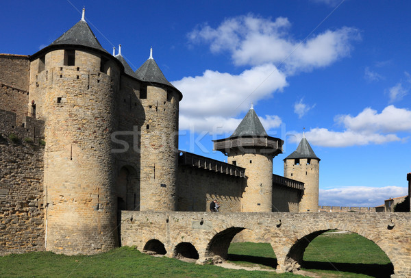 Imagem parede torres cidade França ponte Foto stock © RazvanPhotography