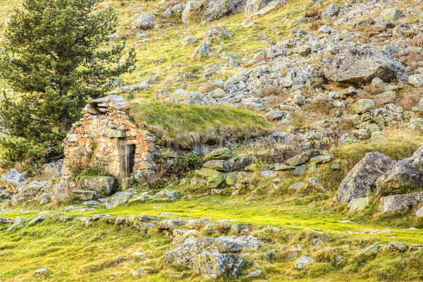Stone Shelter - Pyrenees Mountains Stock photo © RazvanPhotography
