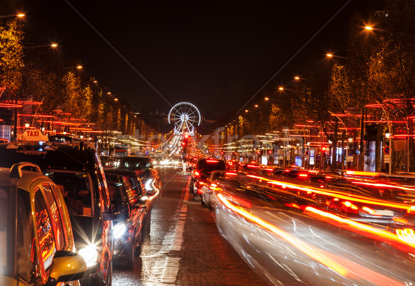 Décembre éclairage feux de circulation distance peuvent voir [[stock_photo]] © RazvanPhotography