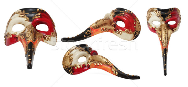 Hosszú orr velencei maszk színes különböző pozíciók Stock fotó © RazvanPhotography