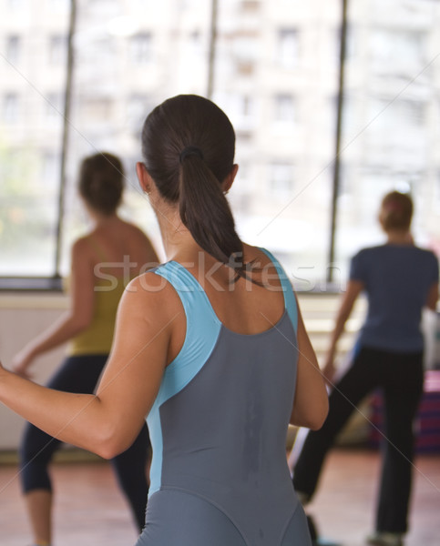 Sală de gimnastică aerobic clasă femeie sportiv fitness Imagine de stoc © RazvanPhotography