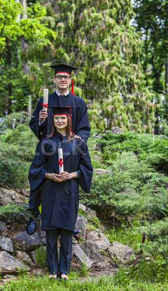 Couple in the Graduation Day Stock photo © RazvanPhotography
