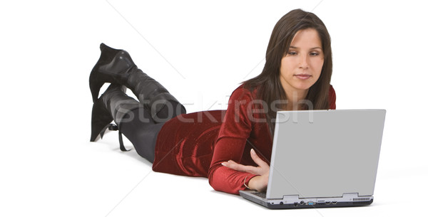 Woman working on a laptop Stock photo © RazvanPhotography