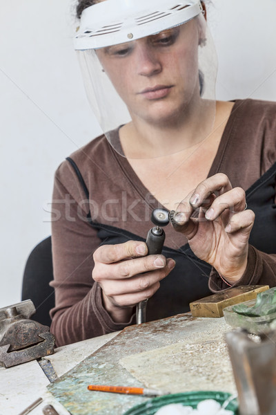 Female Jeweler Working Stock photo © RazvanPhotography